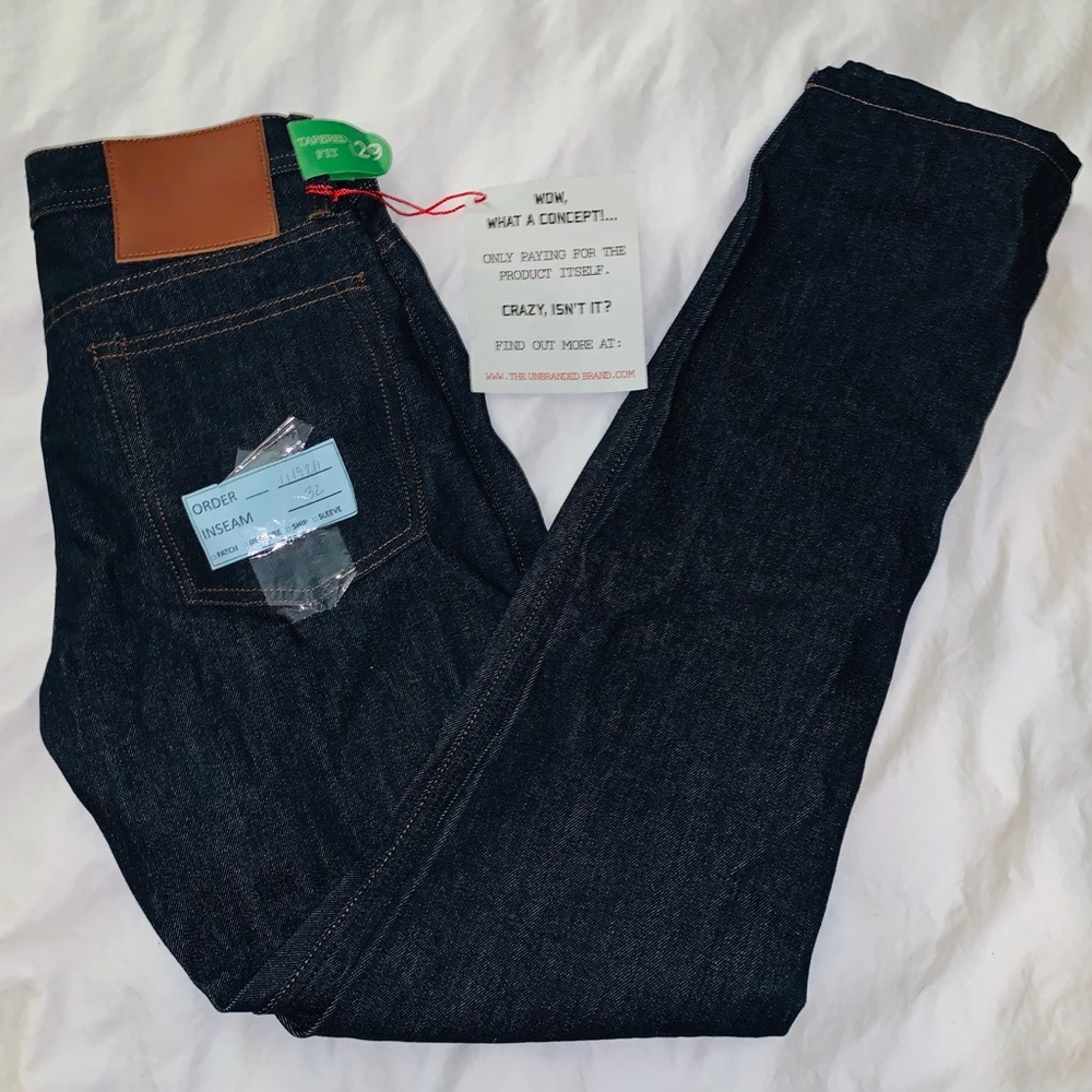 Unbranded Jeans 29/32 Indigo UB201 Tapered Fit